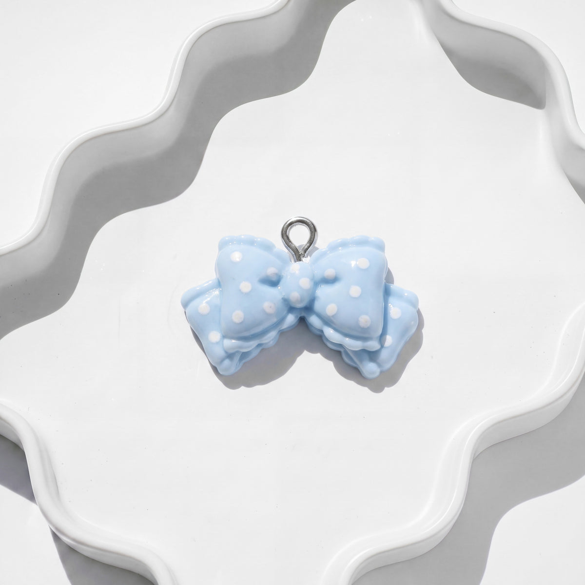 Polka Bow Charm charm for BEADBOO dog collar necklace