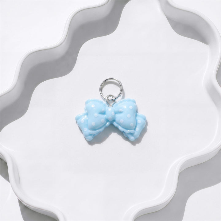 Polka Bow Charm for Beadboo dog collar necklace