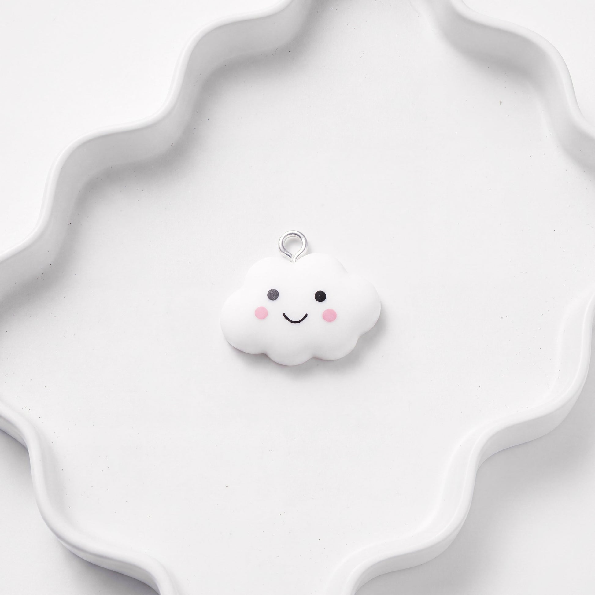 Happy Cloud Charm for Beadboo dog collar necklace