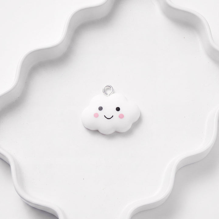 Happy Cloud Charm for Beadboo dog collar necklace