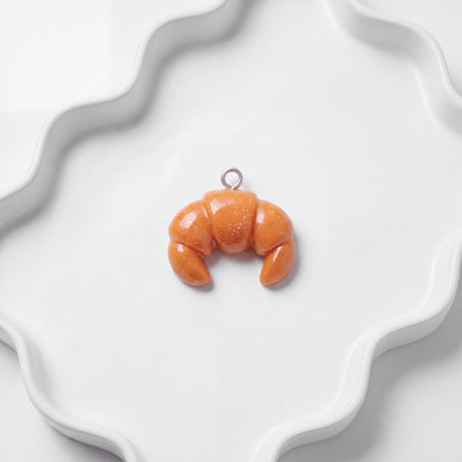Glazed Croissant Charm for BEADBOO dog collar necklace