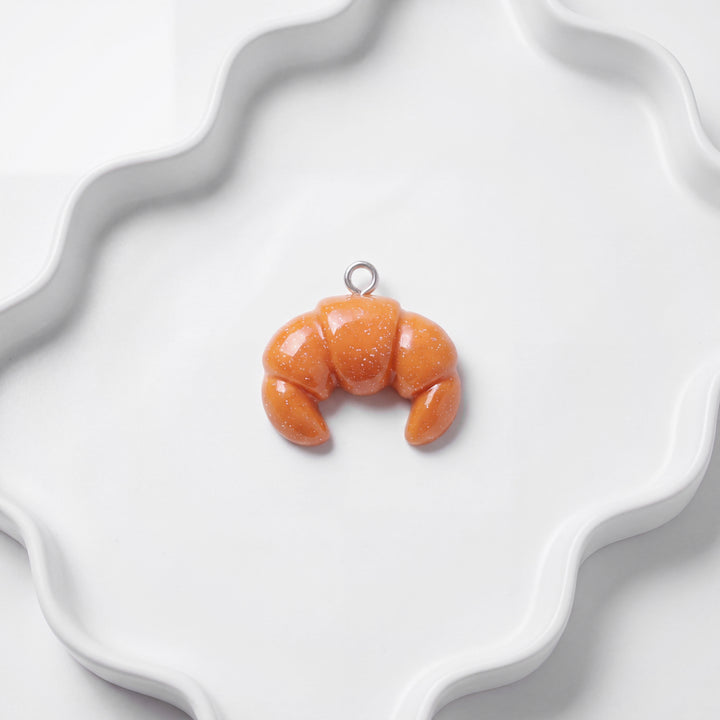 Glazed Croissant Charm for Beadboo dog collar necklace
