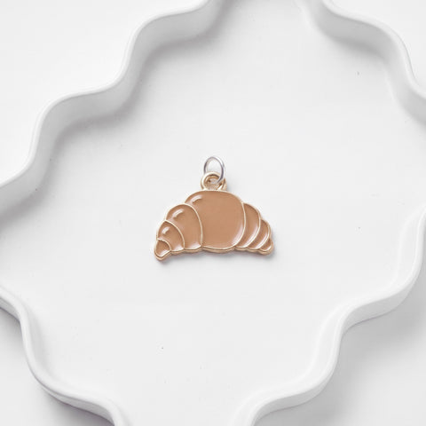 Golden Croissant Charm