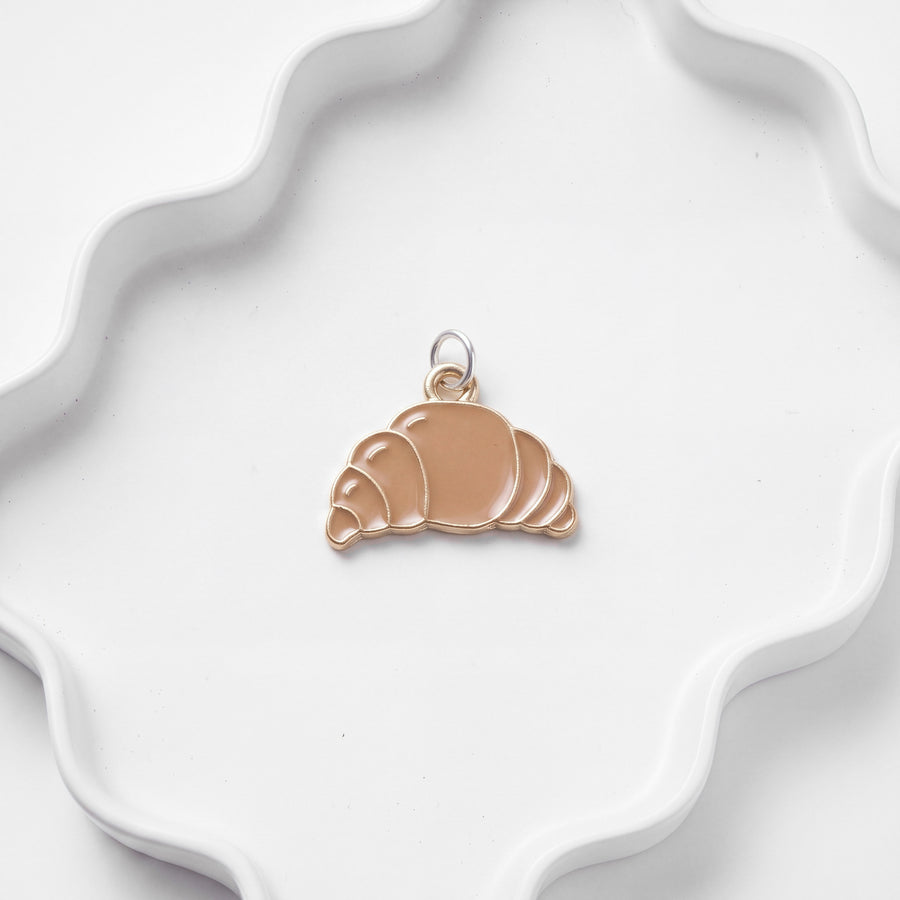 Golden Croissant Charm