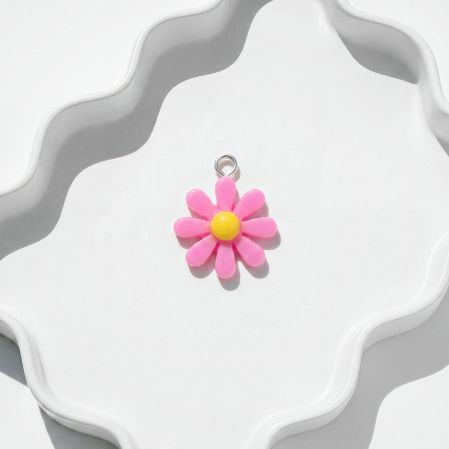 Pink Daisy Charm