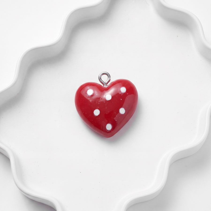 Dotty Heart Charm