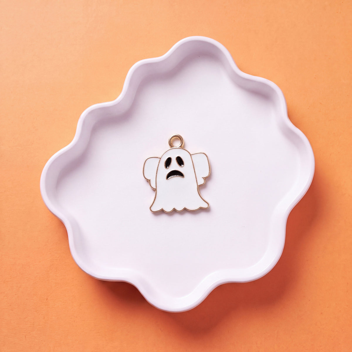 Scaredy Boo Charm for BEADBOO dog collar necklace